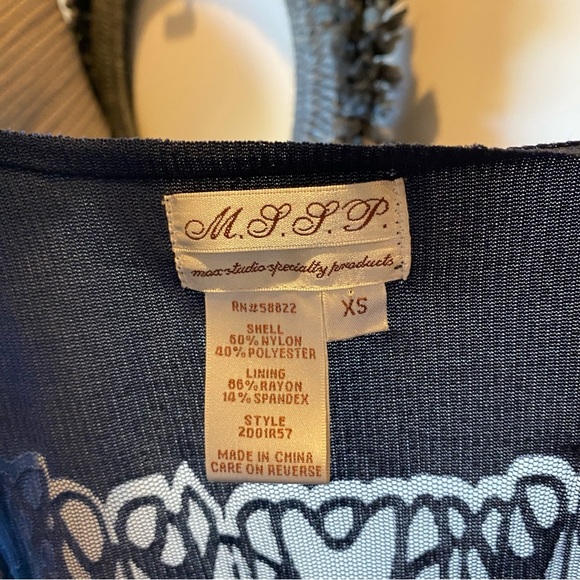 Navy Blue Lace Dress - Picture 3 of 4